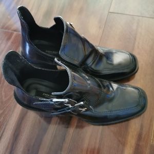 Zara square toe heels 37